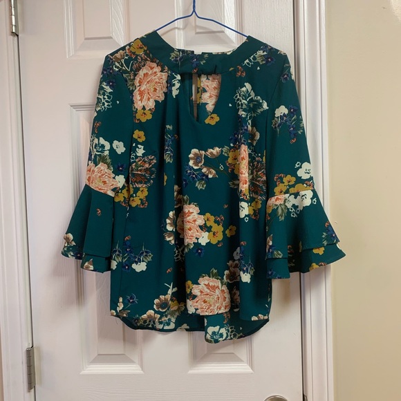 Liberty Love Tops - Liberty Love bell Sleeve Blouse
